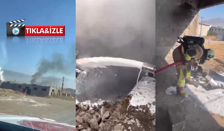 Onikişubat’ta deri deposunda çıkan yangın söndürüldü