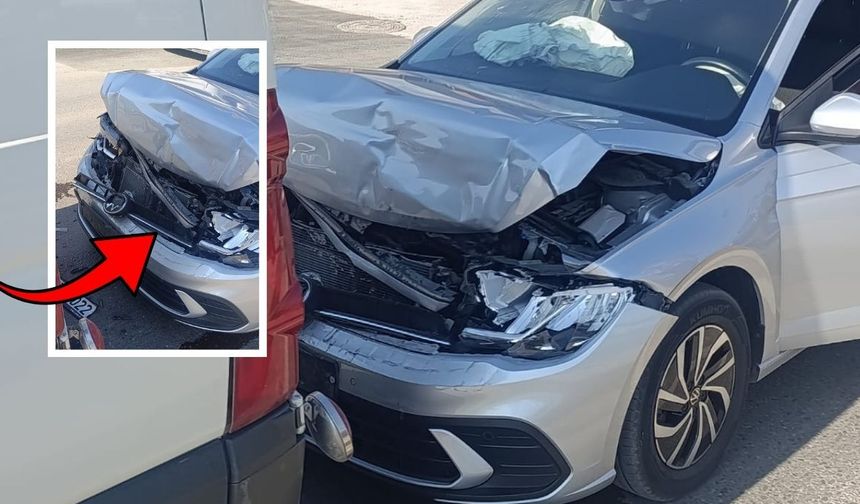 Kahramanmaraş'ta otomobil öğrenci servisine çarptı