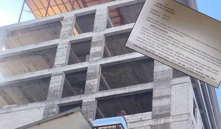 Pazarcık’ta Mahkeme “dur” dedi, inşaat yükselmeye devam etti!