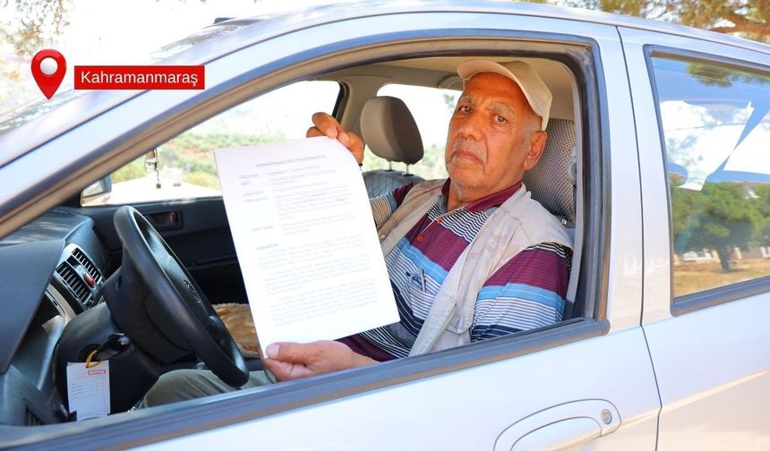 Yol çalışması mağduru oldu, 10 bin lira ceza kesildi