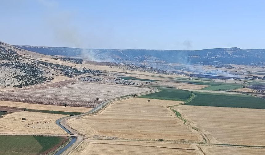 Kahramanmaraş'ta arazi yangını söndürüldü
