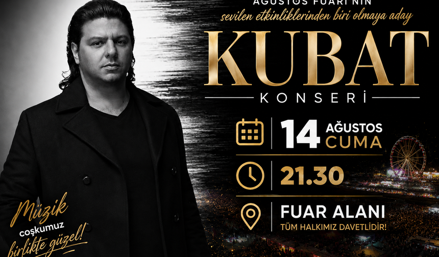 Kahramanmaraş Ağustos Fuarı'nda Kubat Konseri