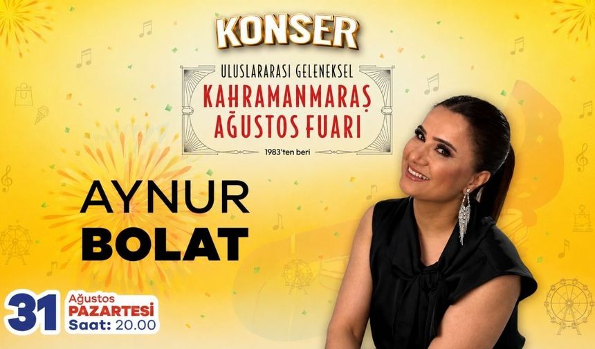 Ağustos Fuarı’nın Son Gününde Aynur Bolat Rüzgârı Esecek