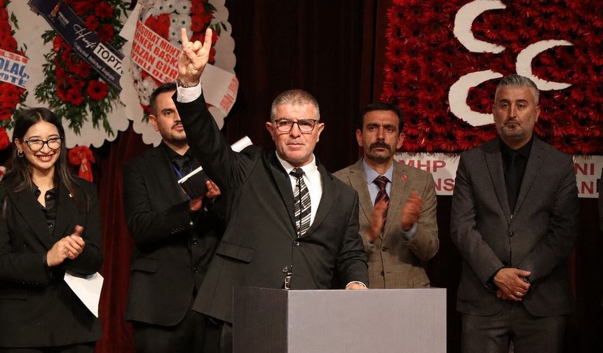 MHP Onikişubat İlçe Başkanlığı’nda Koray Korkmaz güven tazeledi