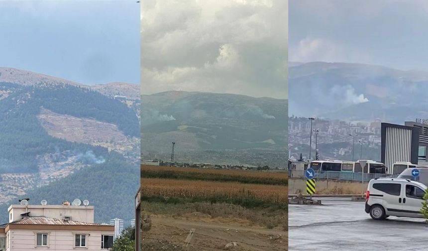Kahramanmaraş’ta yıldırım sonrası iki ayrı orman yangını çıktı
