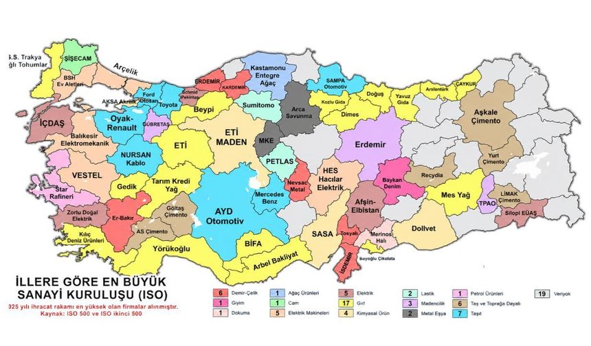 Kahramanmaraş’ın Sanayi Gücü Haritada Öne Çıktı