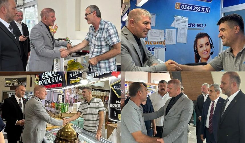 Koray Korkmaz otogar esnafını ziyaret etti