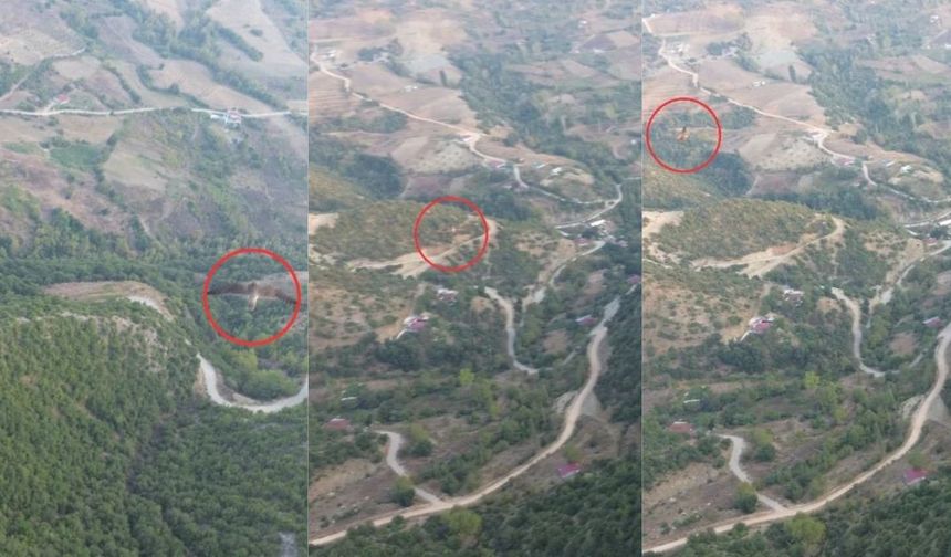 Kahramanmaraş’ta Drone Uçuşunda Beklenmedik Misafir