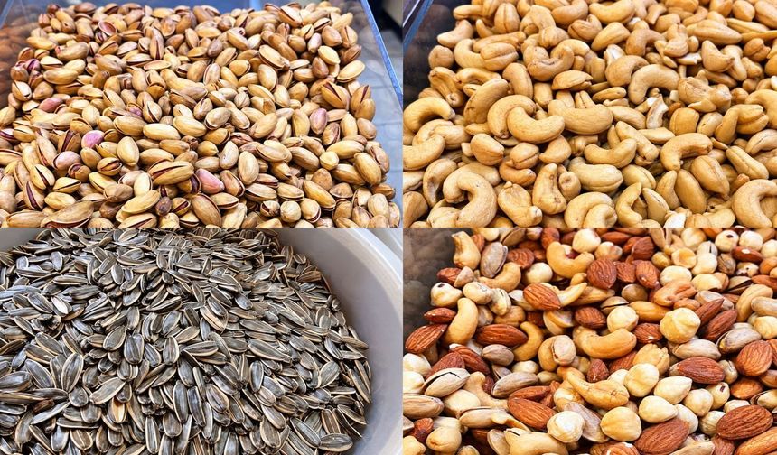 Kahramanmaraş’ta yeni sezon kuruyemişler tezgahlarda
