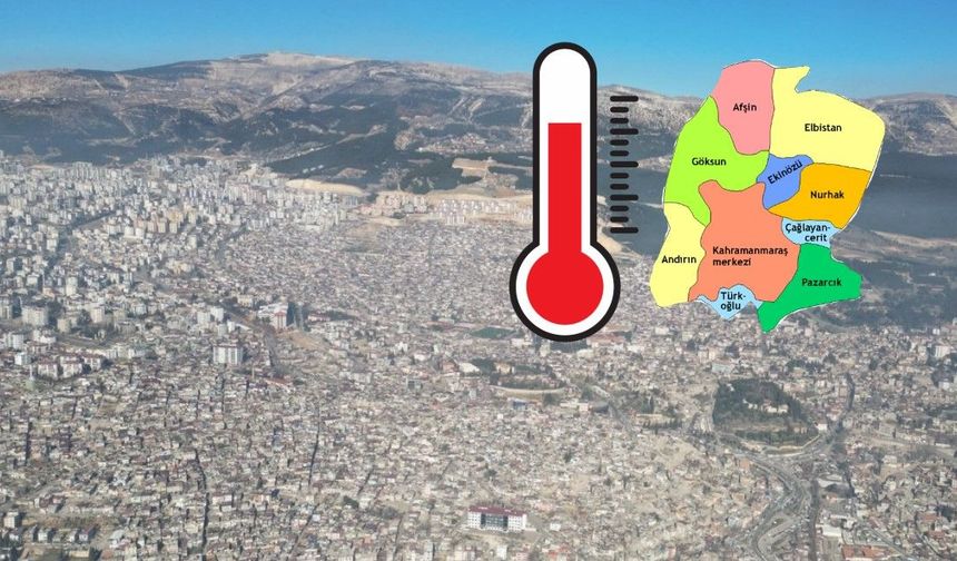 Kahramanmaraş’ta ekim ayının en sıcak ilçesi