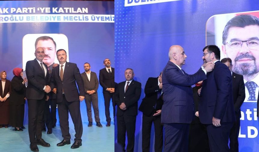 Dulkadiroğlu’nda Fatih Yıldız ve Latif Öztürk’te AK Parti’ye katıldı