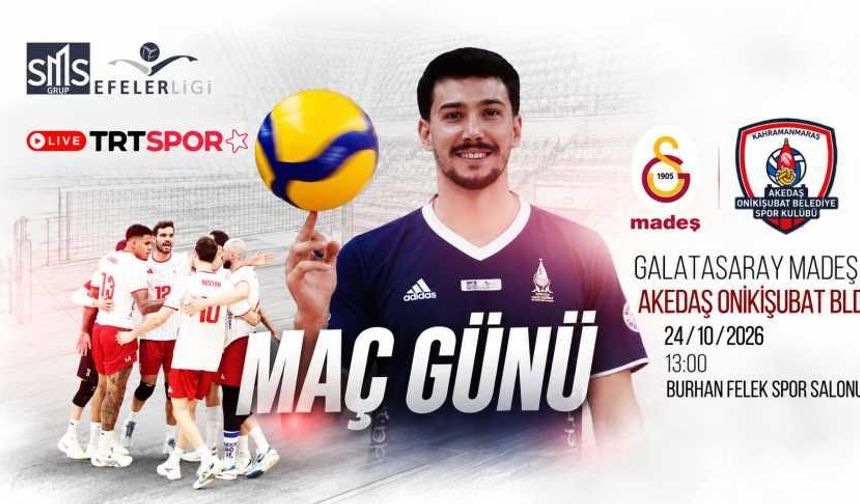 Galatasaray Madeş – Akedaş Onikişubat Belediyespor Maçı Canlı İzle!