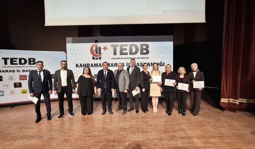 TEDB Kahramanmaraş İl Başkanlığı Tanıtıldı
