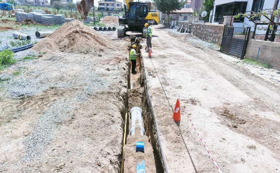 KASKİ, Afşin’de Yeni Altyapı İmalatını Sürdürüyor