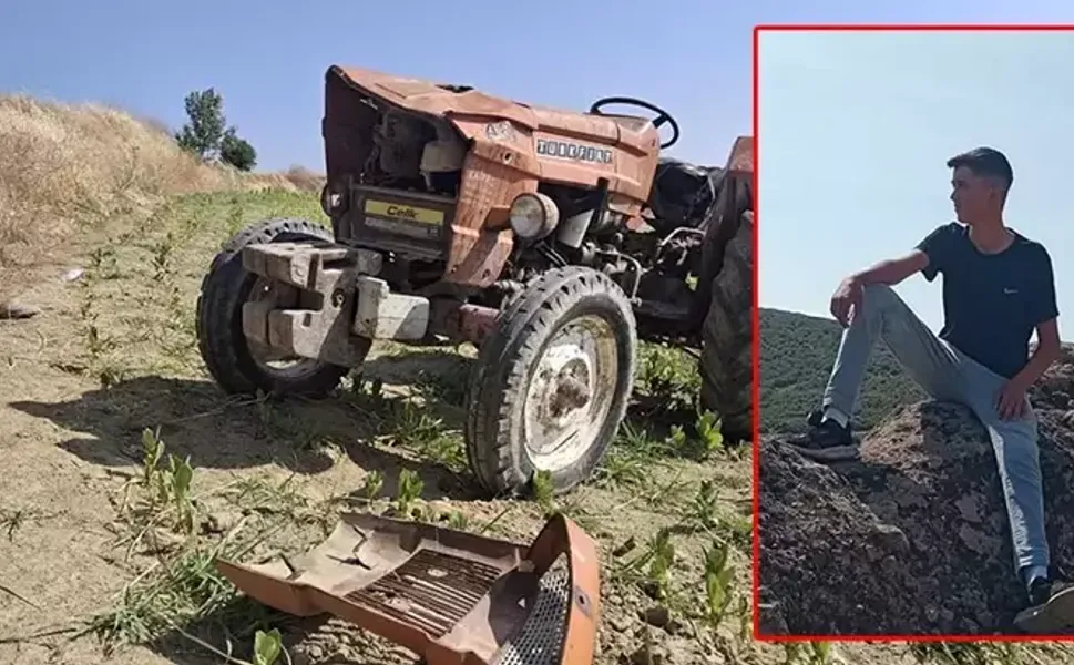 Traktör, tarlaya uçtu; 16 yaşındaki Yusuf öldü