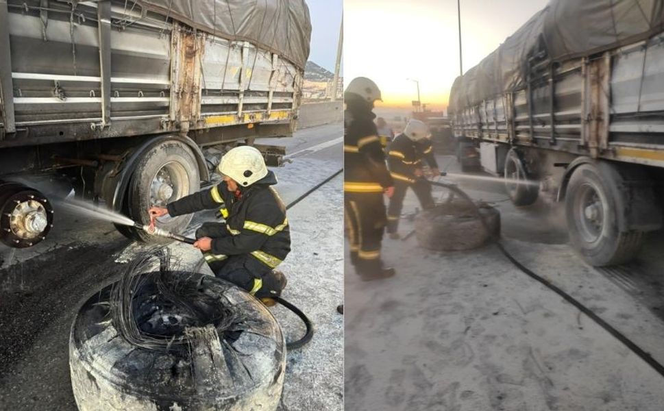 Kahramanmaraş'ta aynı bölgede ikinci TIR yangını