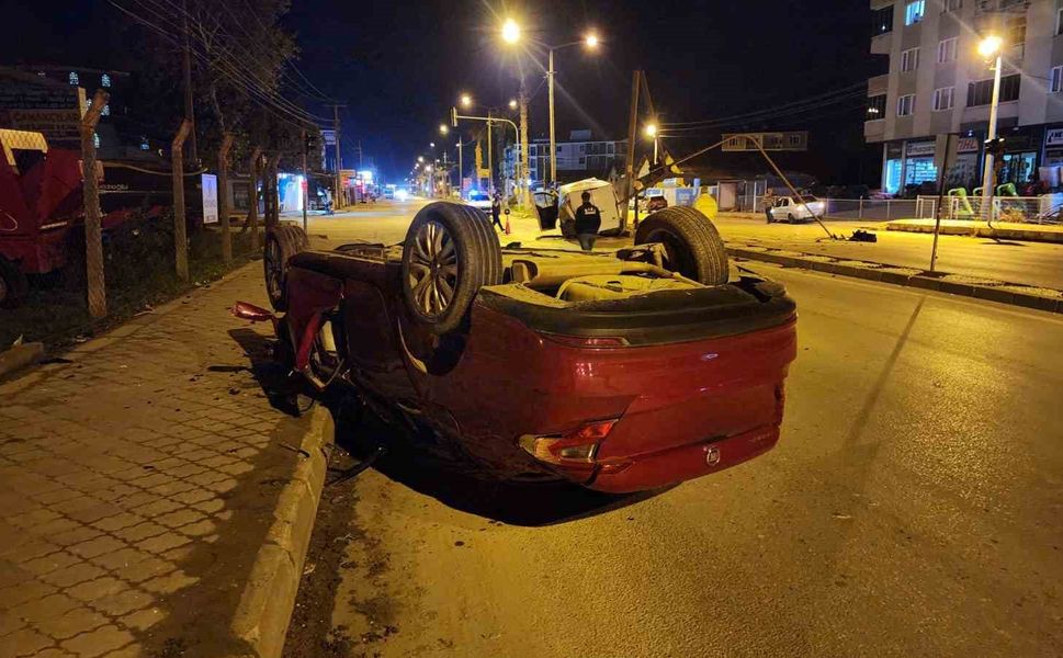 Hızlı otomobil, ortalığı savaş alanına çevirdi