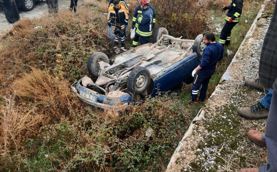 Otomobil takla attı: 1 ölü