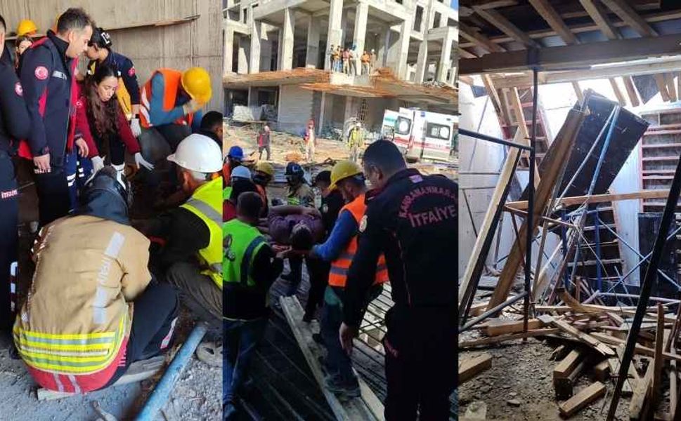 Kahramanmaraş’ta İskele Çöktü