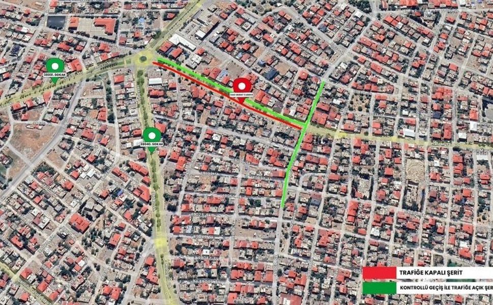 Sürücülerin Dikkatine! Kahramanmaraş Hacı Murat Caddesi Tek Yön