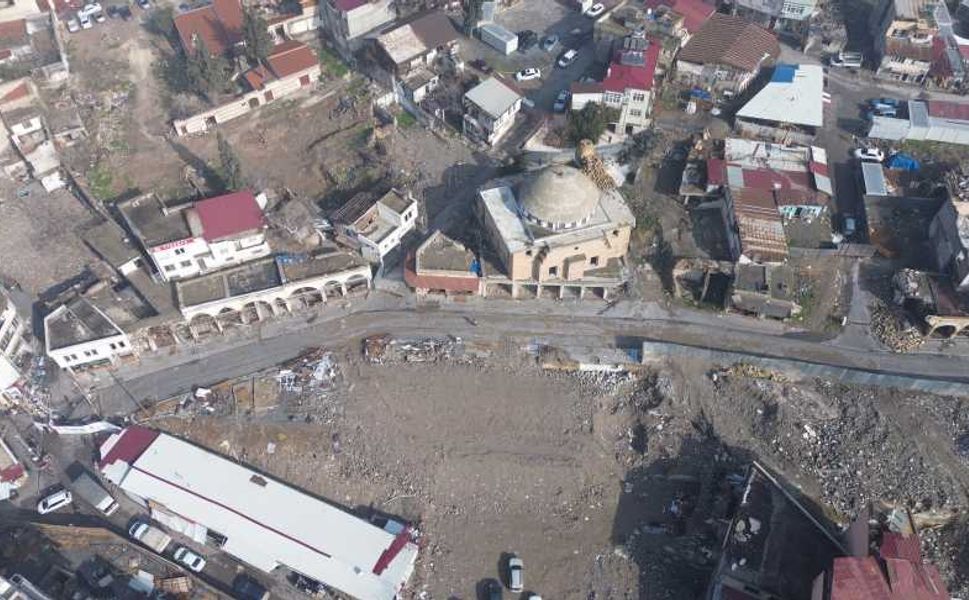 Demirciler Çarşısı’nın son hali havadan görüntülendi