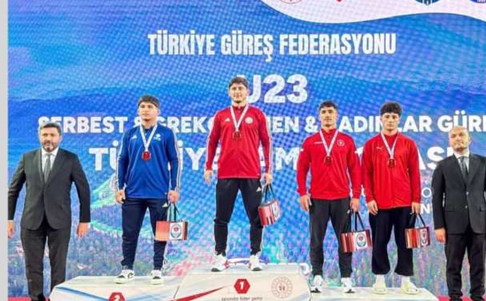 Kahramanmaraş Güreşte Türkiye Üçüncüsü