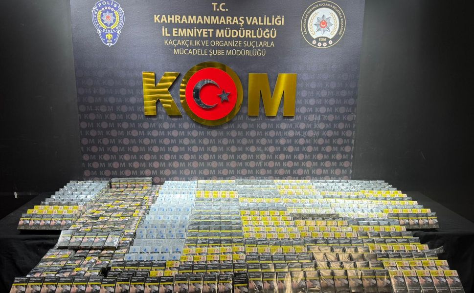 Kahramanmaraş’ta yasaklı madde ve kaçak sigara operasyonu