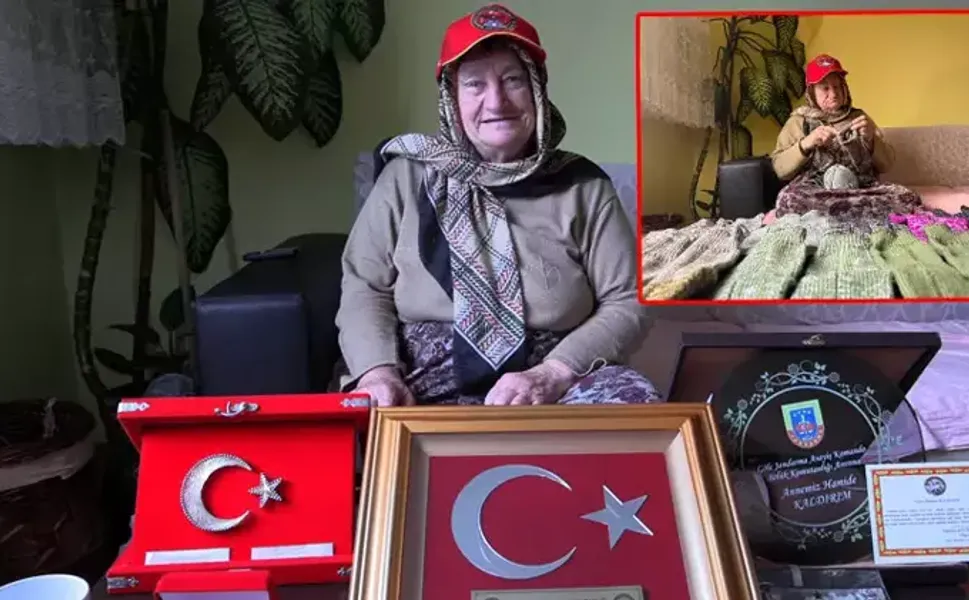 İlmek ilmek vatan sevgisi; TSK'dan 'Hamide anne'ye vefa plaketi