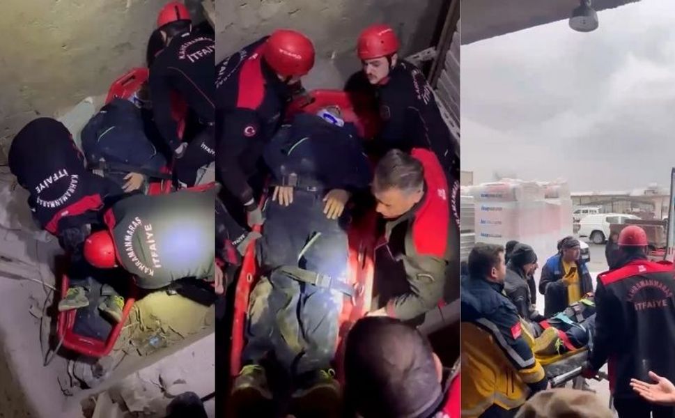 Kahramanmaraş’ta asansör boşluğuna düşen vatandaş kurtarıldı