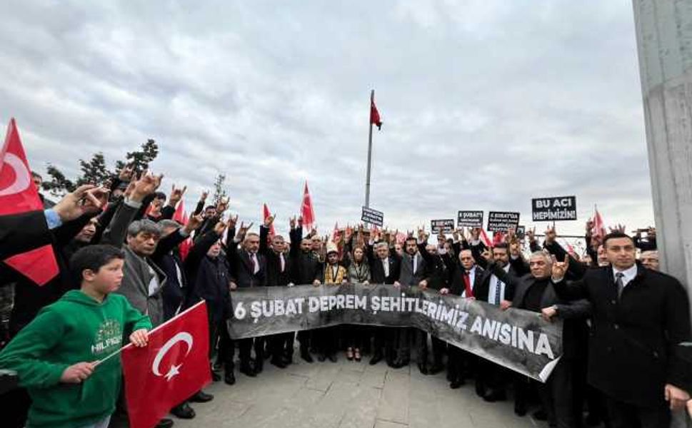 MHP Kahramanmaraş’ta 6 Şubat Depremlerini Sessiz Yürüyüşle Andı