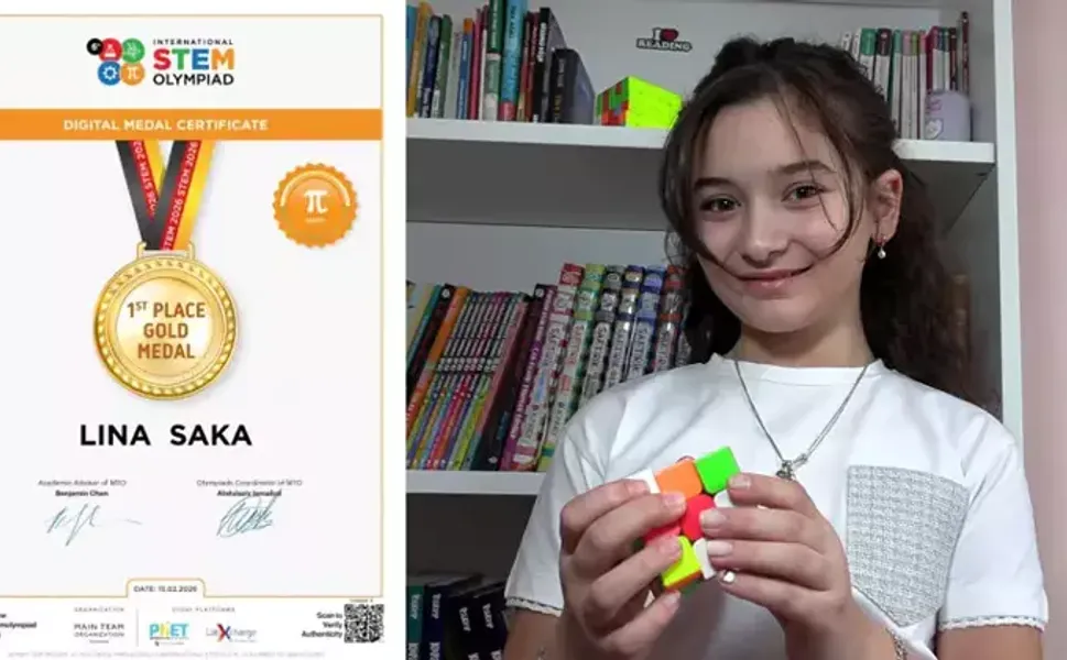 10 yaşındaki Lina, matematikte dünya birincisi oldu