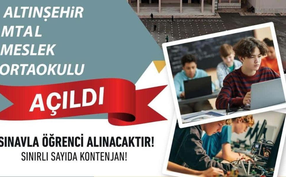 Kahramanmaraş’ta Mesleki Ortaokulu Dönemi Başlayacak