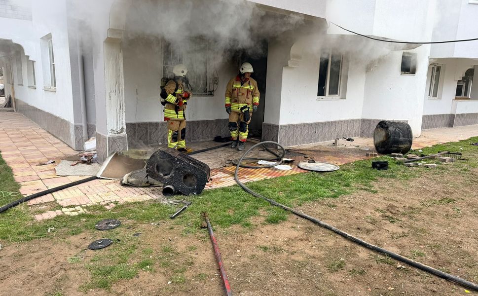 Kahramanmaraş'ta binada yangın paniği