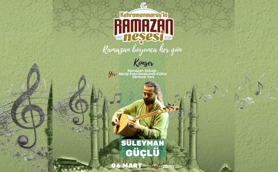 Kahramanmaraş Ramazan Sokağı’nda Süleyman Güçlü Konseri