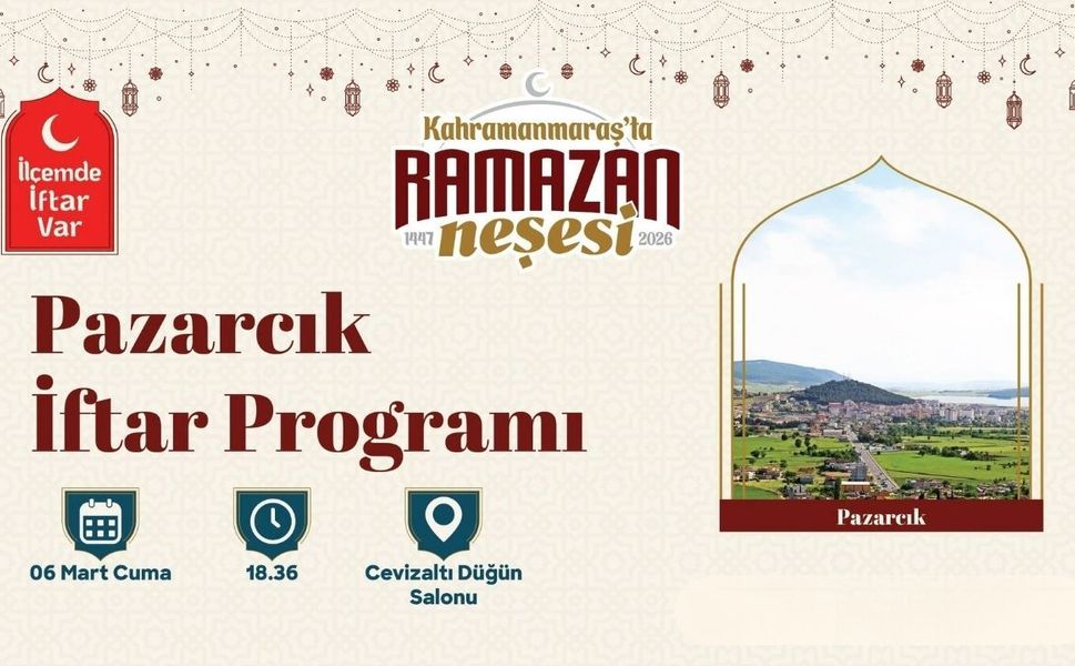 Ramazan’ın Bereketi Pazarcık’ta Kurulacak İftar Sofrasında Paylaşılacak
