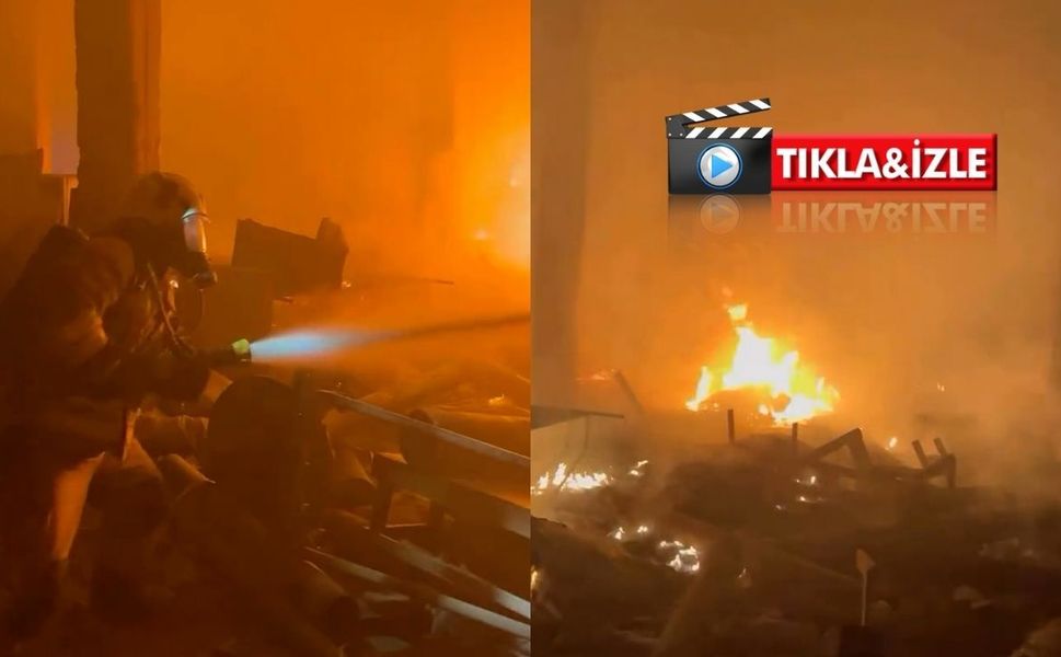 Kahramanmaraş’ta kullanılmayan iş yeri küle döndü