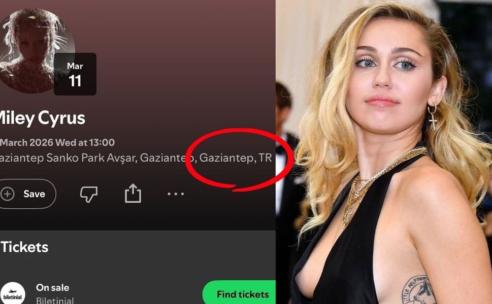 Miley Cyrus Gaziantep'e mi geliyor? Spotify'daki Etkinlik Merak Uyandırdı!