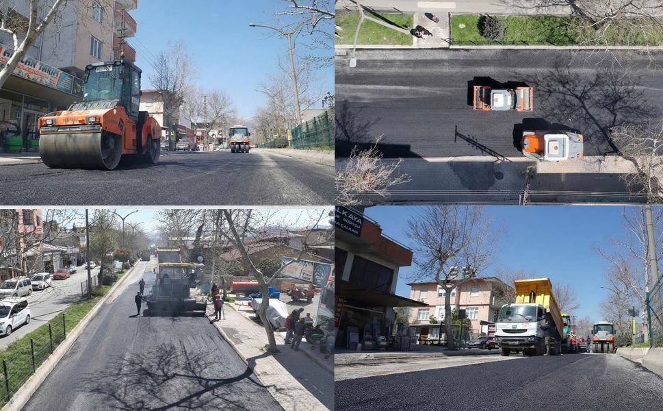 Şehirde Asfalt Mesaisi Sürüyor