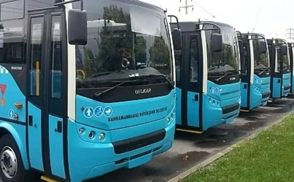 Kahramanmaraş’ta otobüsler ücretsiz oldu