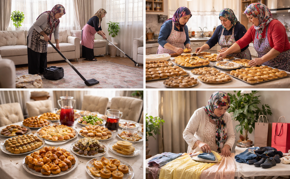 Kahramanmaraşlı kadınların bayram telaşı başladı