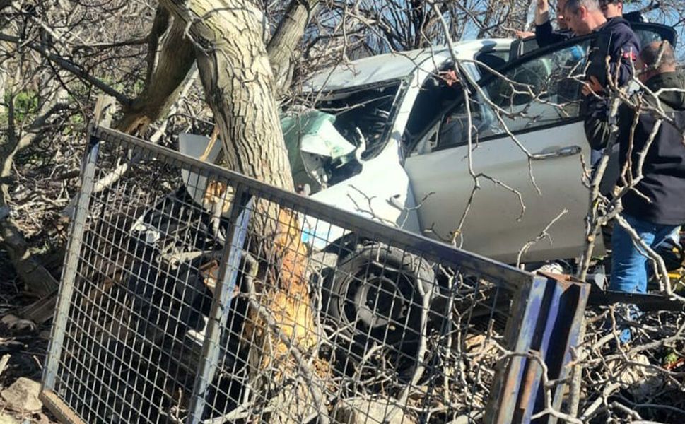 Kontrolden çıkan otomobil ağaçlara ok gibi saplandı: 2 ölü, 1 ağır yaralı