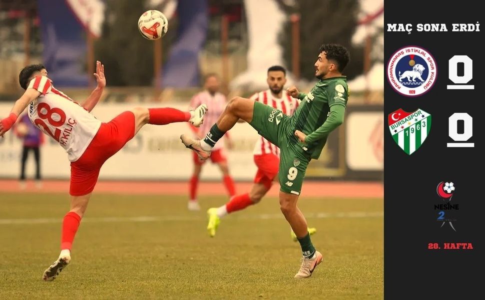 Kahramanmaraş’ta dev maç mücadelesi golsüz bitti