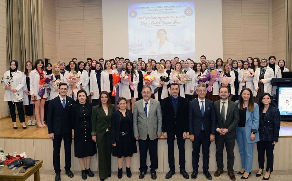 KSÜ’de Fizyoterapist Adayları Beyaz Önlüklerini Giydi