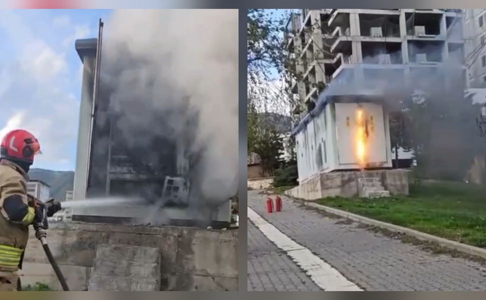 Kahramanmaraş'ta trafo yangını büyümeden söndürüldü