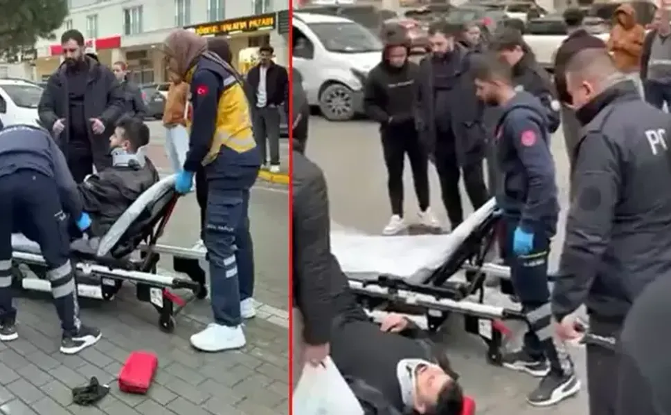 Trafik tartışmasında üzerine otomobil sürdüğü motokuryeyi yaraladı