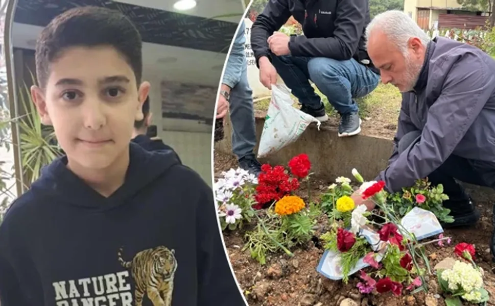 Saldırıda hayatını kaybeden Kerem'in mezarına çiçekler dikildi