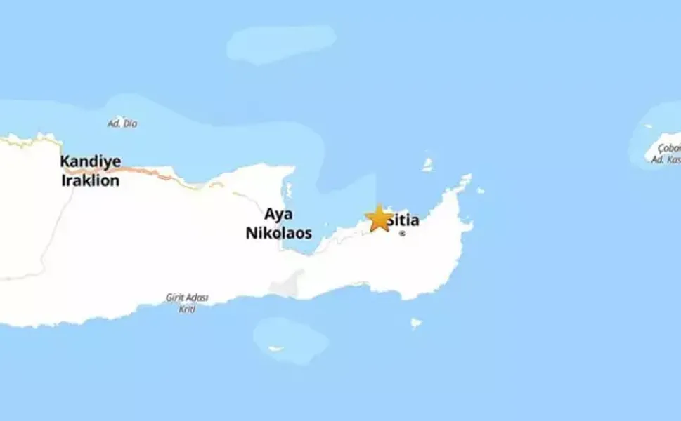 Girit Adası'nda 5.9 büyüklüğünde deprem