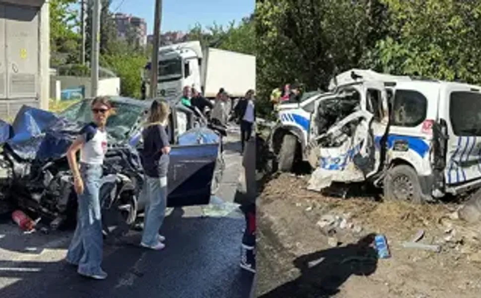 Freni boşalan TIR, 9 araca çarptı: 1’i polis 3 kişi hayatını kaybetti, 1’i polis 4 yaralı