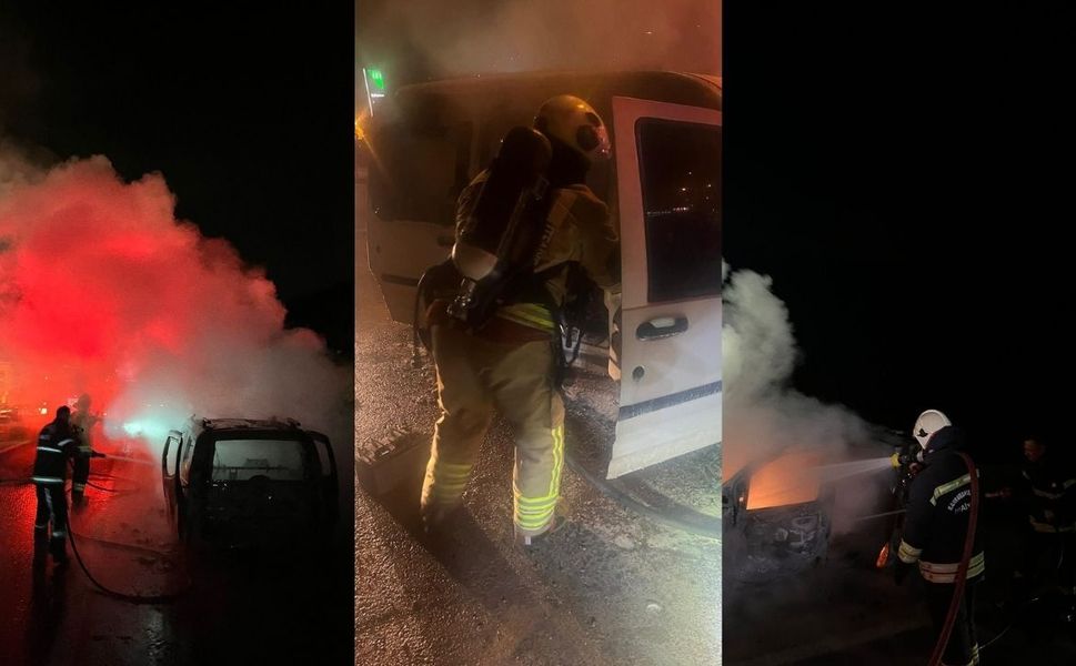 Kahramanmaraş’ta iki farklı noktada araç yangını söndürüldü
