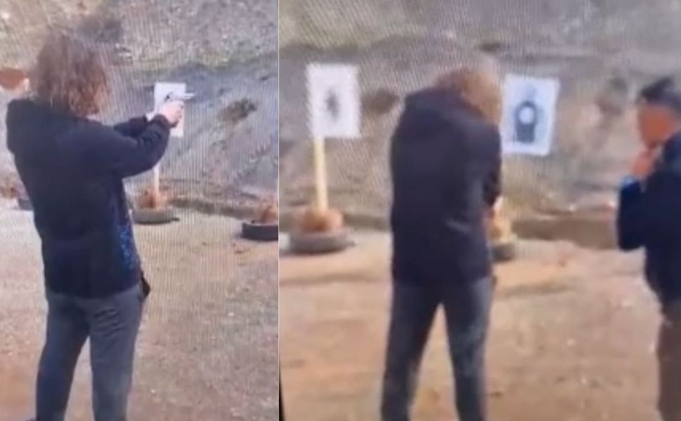 Okulda dehşet saçan saldırganın poligonda atış talimi yaptığı görüntüler ortaya çıktı